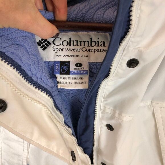 Columbia Interchange White Purple Snow Ski Jacket - Picture 3 of 15